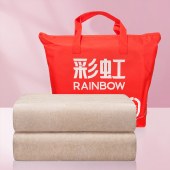 彩虹化纤纯色单人电热毯1.5*0.7米