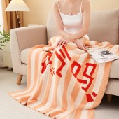 唐纳家纺雪花绒提花毯-从容自若TN-BK24037 110cm*145cm 午睡毯沙发毯子空调毯盖毯毛毯