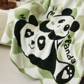 唐纳家纺雪花绒提花毯-熊心相伴TN-BK24041 110cm*145cm 午睡毯沙发毯子空调毯盖毯毛毯