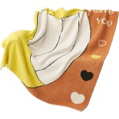 唐纳家纺雪花绒提花毯- 快乐星球TN-BK24038 110cm*145cm 午睡毯沙发毯子空调毯盖毯毛毯