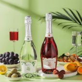 初邂 荔枝树莓无醇果汁饮料 莫吉托无醇果汁饮料 750ml/瓶 精选好礼 喜庆用酒