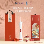 悦荔 荔枝冰酒375ml 广东特产荔枝酒 广州塔纪念品限定联名 12度冰酒水果酒 商务礼物广州礼物