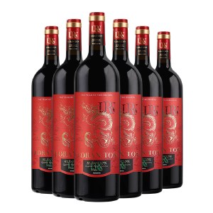 洛兰顿酒庄·龙腾干红葡萄酒750ml*6支（盒）红酒整箱装喜庆红色礼盒飞机盒装