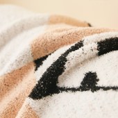 唐纳家纺雪花绒提花毯-萌爪百变TN-BK24039 110cm*145cm 午睡毯沙发毯子空调毯盖毯毛毯