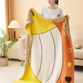 唐纳家纺雪花绒提花毯- 快乐星球TN-BK24038 110cm*145cm 午睡毯沙发毯子空调毯盖毯毛毯