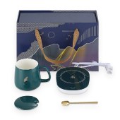 艾贝丽暖暖杯PA-666电热杯垫水杯恒温加热器恒温暖杯器加热杯垫杯子套装