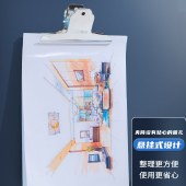 晨光山形夹 山形票据票夹 金属不锈钢画板夹办公用品文件夹子