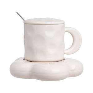 艾贝丽冬日暖阳暖暖杯ABL-N99恒温杯加热杯垫保温底座电热杯子套装