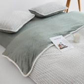 無印良品阳离子提花绒四件套-都市英伦MJ-TJ25-89