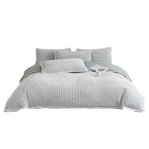 無印良品阳离子提花绒四件套-都市英伦MJ-TJ25-89