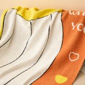 唐纳家纺雪花绒提花毯- 快乐星球TN-BK24038 110cm*145cm 午睡毯沙发毯子空调毯盖毯毛毯