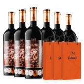 法国原瓶进口 卡迪亚克教皇干红葡萄酒 精美礼盒装750ml*6瓶