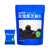 糖友厨房玫瑰黑芝麻丸90g 营养零食品糕点心