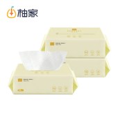 柚家棉柔洗脸巾 抽取式60片/包 3包/箱302974