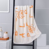 B.Duck小黄鸭珊瑚绒浴巾220 单条装