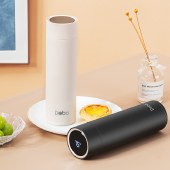 Debo德铂 480ml埃托奥温显杯DEP-849  (颜色随机) 过滤泡茶杯水杯子触摸显温保温杯