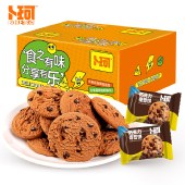 卜珂 食乐分享巧克力奇普饼380克 饼干糕点心零食品