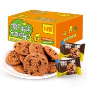 卜珂 食乐分享巧克力奇普饼380克 饼干糕点心零食品