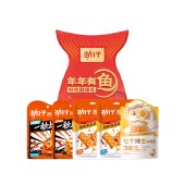 【劲仔】年年有鱼袋装466g 劲仔小鱼干豆干鹌鹑蛋零食大礼包
