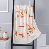 B.Duck小黄鸭珊瑚绒浴巾220 单条装
