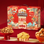 【三只松鼠】礼遇欢乐约1193g 坚果礼盒零食饼干乳酸菌坚果乳饮品大礼包