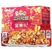 三只松鼠红运坚果零食 2456g 年货礼盒坚果礼盒