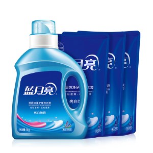 【新春特惠】5斤蓝月亮洗衣液2.5kg亮白系列套装