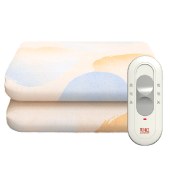 彩虹化纤印花单人电热毯1.5*0.7米 安全调温电褥子加热垫加热毯子