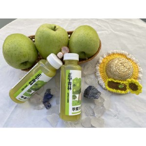 【广东省内包邮】正宇青林新鲜苹果鲜榨0添加HPP工艺纯苹果汁280ml/瓶
