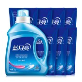 蓝月亮薰衣草亮白增艳洗衣液2kg*1+袋装500g*7