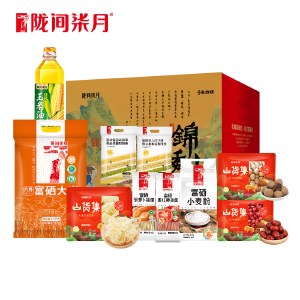 陇间柒月 锦绣山河B3 粮油大米食用油大礼包年货礼盒