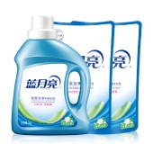 蓝月亮茉莉清香洁净洗衣液1kg+袋装500g*2
