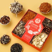 首祖山海宴菌菇干货礼盒425g 山珍干菌菇礼盒装春节过年货送礼品节日礼盒