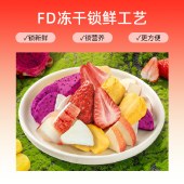 有零有食-142g鸿运当头水果礼（7袋冻干水果收纳桶装）-红桶 冻干果干零食桶