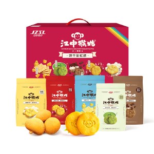 江中猴姑 饼干彩虹装720g 健康休闲零食营养早餐饼干礼盒