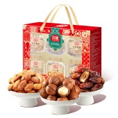沃隆坚果悦礼1.58kg 零食坚果礼盒年货礼盒