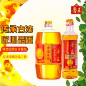鲁王古法压榨特香花生油小组合500ml+960ml 食用油组合
