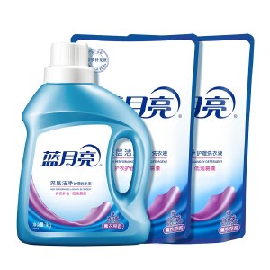 蓝月亮深层洁净薰衣草香洗衣液瓶1kg+袋装1kg*2