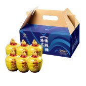 佬廣食品港式佛跳墙礼盒1200g 海参鲍鱼加热即食预制菜盆菜年货200g*6罐