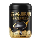 五谷磨房 核桃芝麻黑豆粉600g 黑芝麻糊五黑粉早餐冲饮营养品