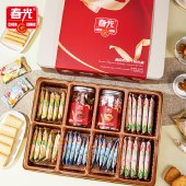 春光椰香欢聚什锦礼盒532g 饼干糖果零食礼包