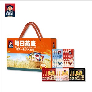 【桂格】每日燕麦15包装A款 营养早餐燕麦片代餐 五种口味各3小包