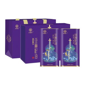 纳福汇 冷榨亚麻籽油礼盒1000ml*2