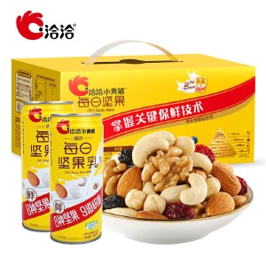 洽洽小黄袋每日坚果23g*10袋(内含480ml）坚果乳饮料零食坚果礼盒年货礼盒
