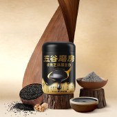 五谷磨房 核桃芝麻黑豆粉600g 黑芝麻糊五黑粉早餐冲饮营养品
