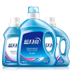 蓝月亮薰衣草亮白增艳洗衣液瓶装组合2kg+薰衣草深层洁净洗衣液1kg*2
