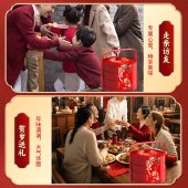徐福记三层提篮800g 新年年货糖果零食礼盒