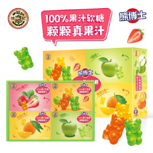 徐福记100%果汁软糖礼盒（附手提袋）780g