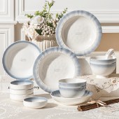 康宁CORELLE BRANDS 名瓷系列 蓝色多瑙河20件套CB-YZT700-TG/KZ
