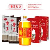鲁王 米面油礼包F 粮油大米食用油挂面条大礼包